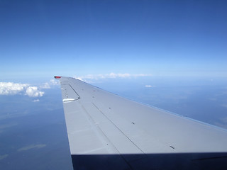Image showing Plane wing