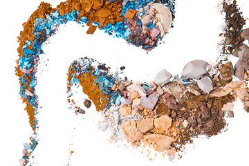 Image showing crushed eyeshadows