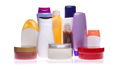 Image showing cosmetic bottles