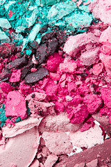 Image showing crushed eyeshadows