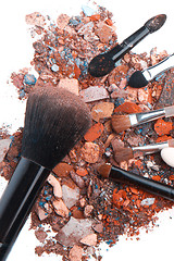 Image showing crushed eyeshadows