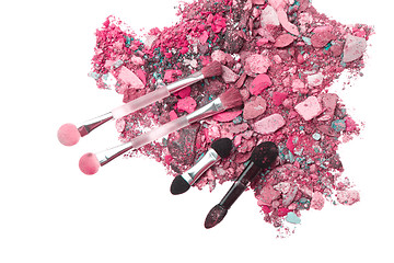 Image showing crushed eyeshadows