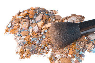 Image showing crushed eyeshadows