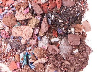 Image showing crushed eyeshadows