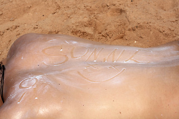 Image showing man on the beach