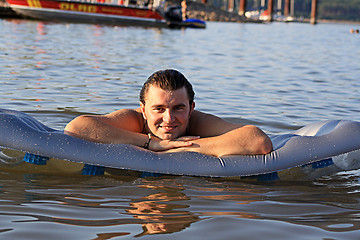 Image showing man in lake