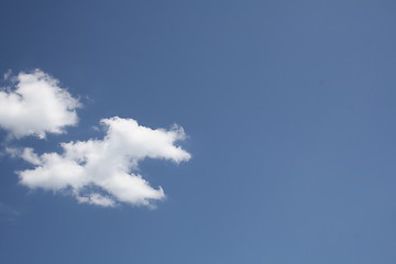 Image showing blue sky with cloud  