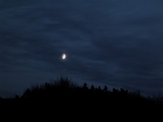 Image showing A glowing moon