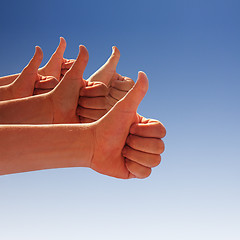 Image showing thumbs up