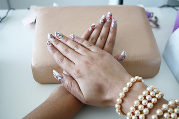 Image showing woman nails