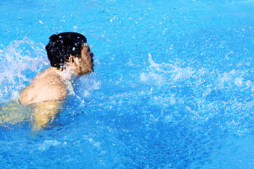 Image showing young swimmer