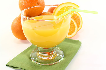 Image showing fresh orange juice