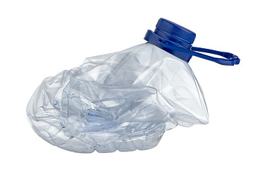 Image showing Squashed plastic bottle