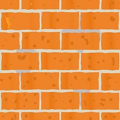 Image showing Background as wall of red bricks