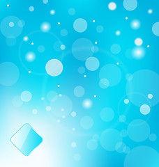 Image showing abstract blue light with label background