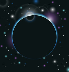 Image showing space background with light