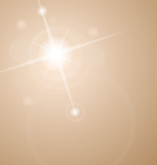 Image showing abstract star with lenses flare