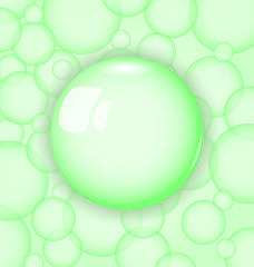 Image showing transparency ball with soap bubble