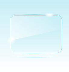 Image showing abstract transparent glass banner