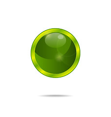 Image showing abstract eco green bubble isolated