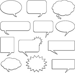 Image showing comic speech bubbles