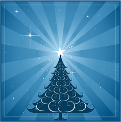 Image showing Christmas greeting card design background