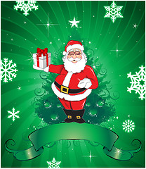 Image showing Christmas greeting card design background