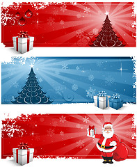 Image showing Christmas greeting card design background