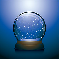 Image showing Christmas Snow globe illustration