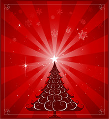 Image showing Christmas greeting card design background