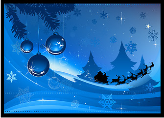 Image showing Christmas greeting card design background