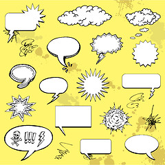 Image showing comic speech bubbles