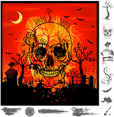 Image showing Halloween background illustration