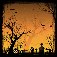 Image showing Halloween background illustration