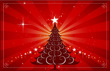 Image showing Christmas greeting card design background