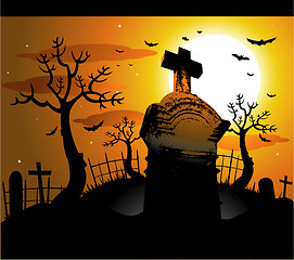 Image showing Halloween background illustration