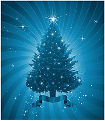 Image showing Christmas greeting card design background