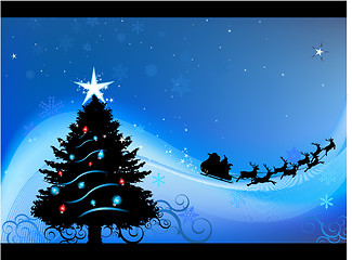 Image showing Christmas greeting card design background