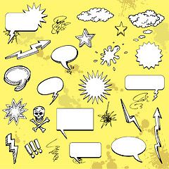 Image showing comic speech bubbles