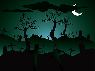 Image showing Halloween background illustration