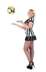 Image showing Sexy Soccer Referee