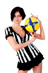 Image showing Sexy Soccer Referee