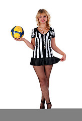 Image showing Sexy Soccer Referee