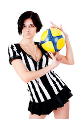 Image showing Sexy Soccer Referee