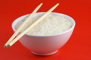 Image showing A bowl of rice