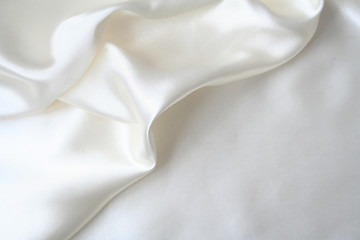 Image showing Smooth elegant white silk