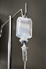 Image showing Dropping bottle with antibiotic in a hospital