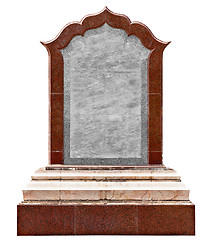 Image showing Large old granite slab - a monument