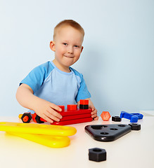 Image showing Little boy playing