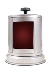 Image showing Red light for photo printing isolated on a white background